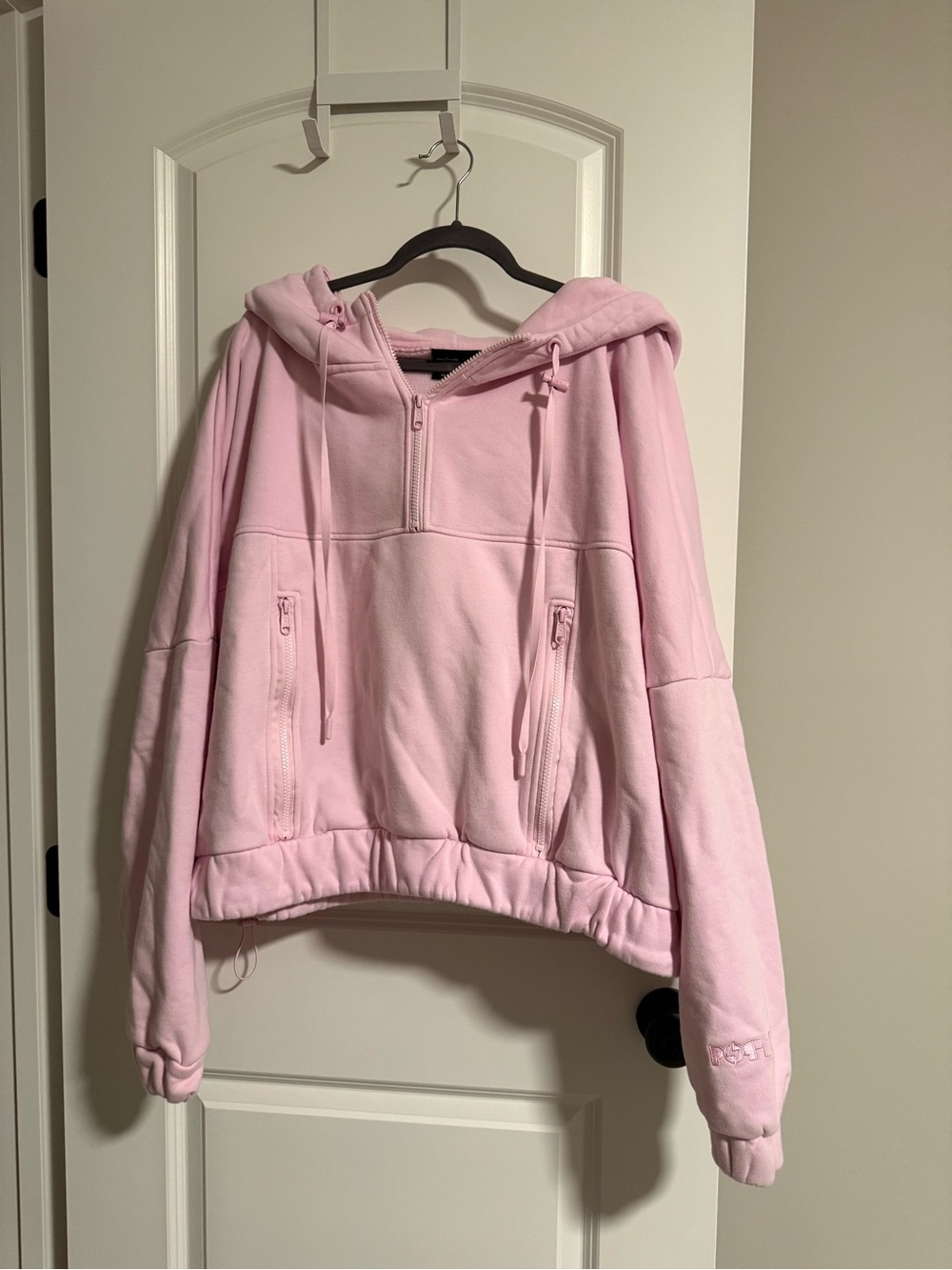 Popflex Half Zip Oversized Cropped Hoodie size 3X
